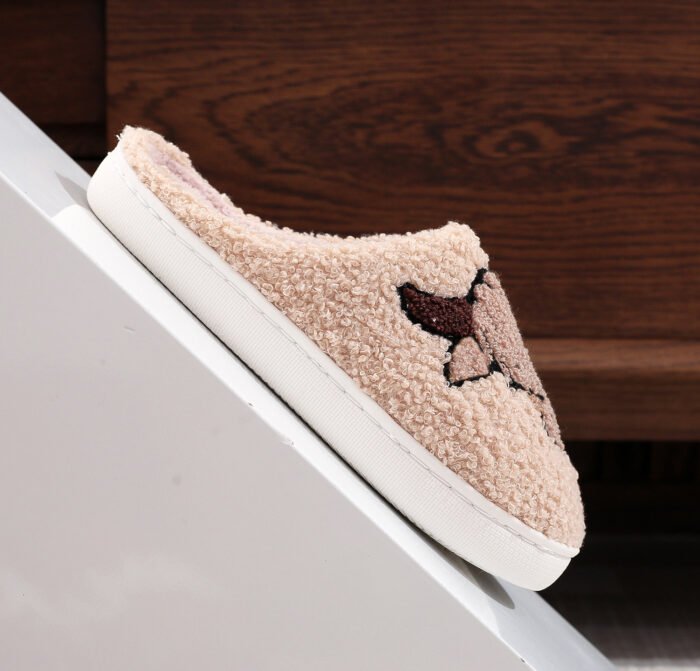 Highland Cow Printing Cotton Slippers - Image 4