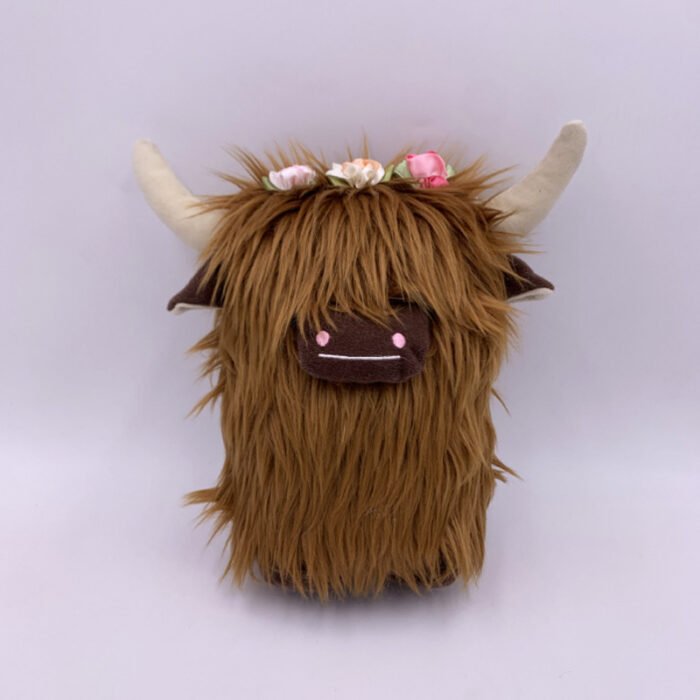 Highland Cow Animal Plush Figure - Image 3