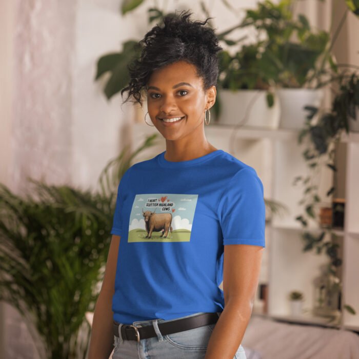 I heart Scottish Highland Cows Short-Sleeve Unisex T-Shirt - Image 16
