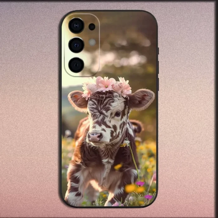 Highland Cow Phone Case For Samsung S25,S24,S21,S22,S23,S30,Ultra,S20,Plus,Fe,Lite,Note,10,9,5G 4
