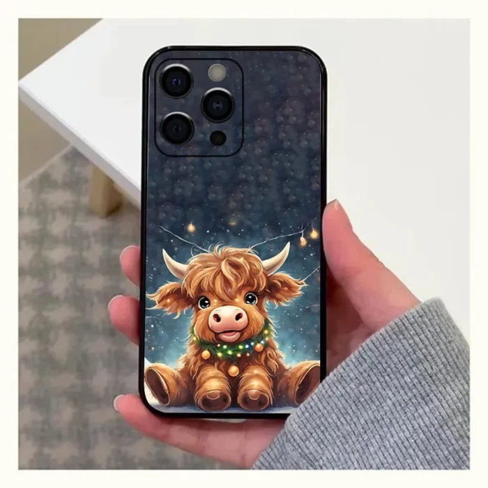 Highland Cow Phone Case For Apple iPhone 15,14,13,12,11,Pro,X,XS,Max,XR,Plus,Mini 5