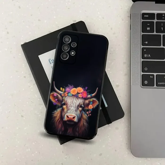 Highland Cow Phone Case For Samsung S24,S21,S22,S23,S30,Ultra,S20,Plus,Fe,Lite,Note,10,9,5G 3