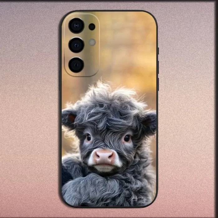 Highland Cow Phone Case For Samsung S25,S24,S21,S22,S23,S30,Ultra,S20,Plus,Fe,Lite,Note,10,9,5G 5
