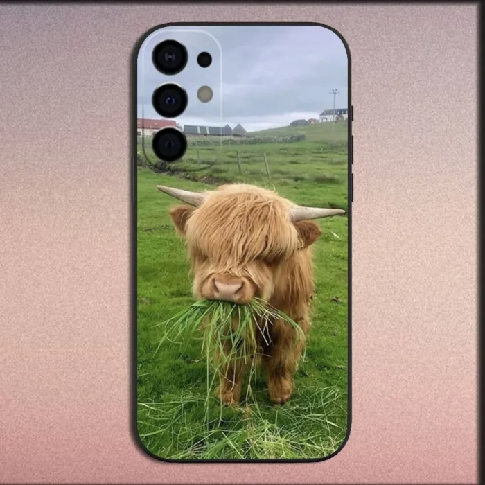 Highland Cow Phone Case For Samsung S25,S24,S21,S22,S23,S30,Ultra,S20,Plus,Fe,Lite,Note,10,9,5G 6