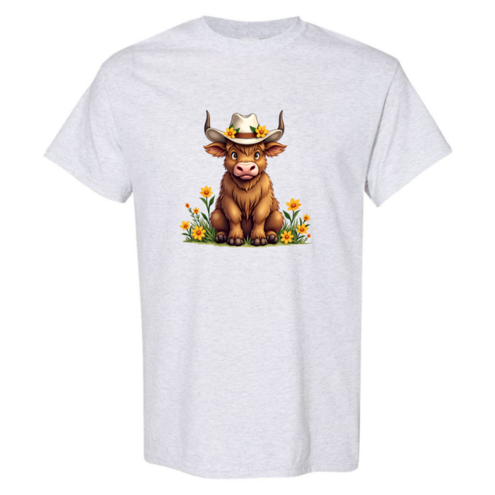 Highland Cow Spring time flowers - Image 4