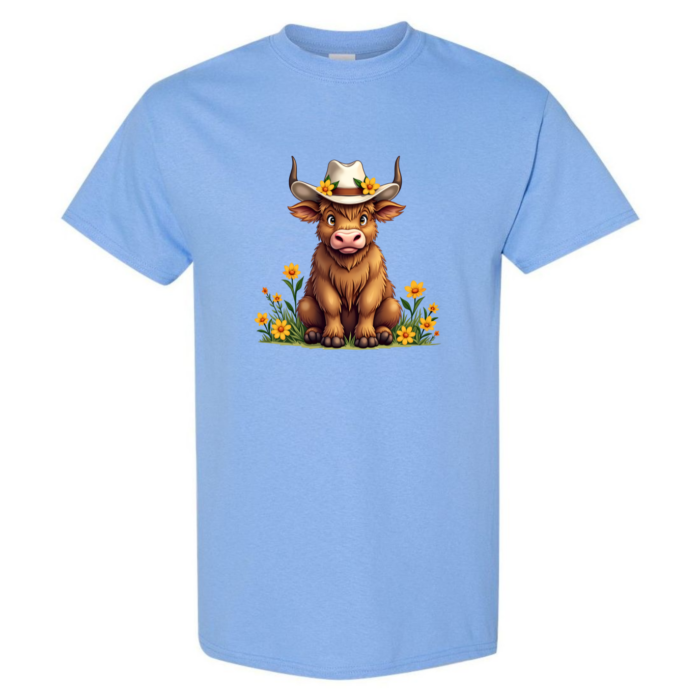 Highland Cow Spring time flowers - Image 8