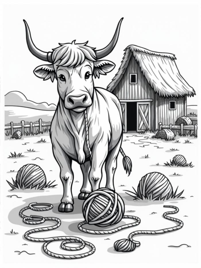 Coloring Fun with Highland Cows coloring book Download - Image 10