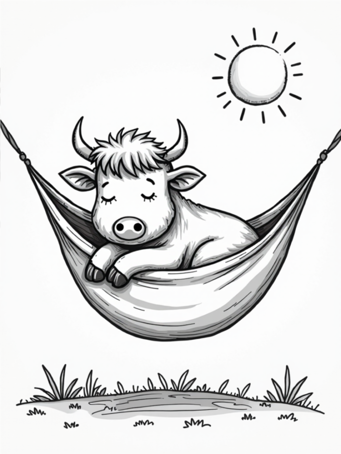 Coloring Fun with Highland Cows coloring book Download - Image 12