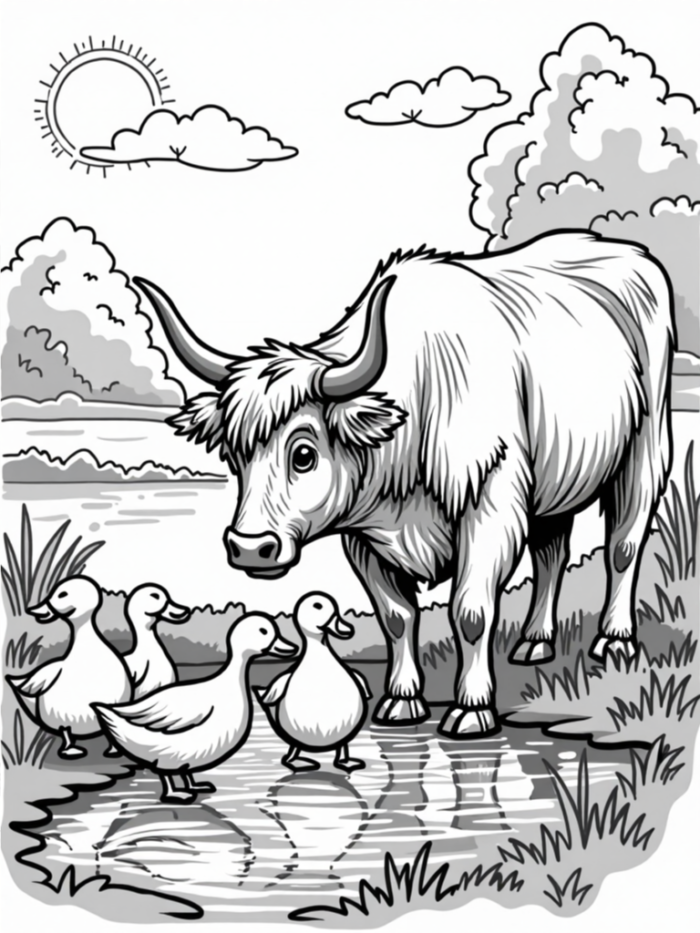 Coloring Fun with Highland Cows coloring book Download - Image 14