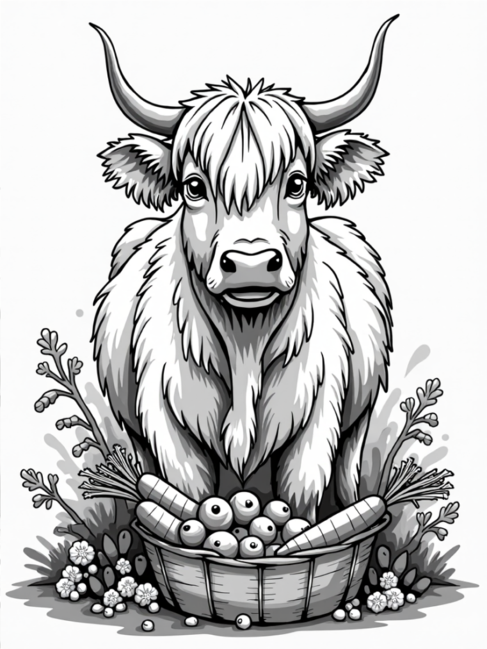 Coloring Fun with Highland Cows coloring book Download - Image 15