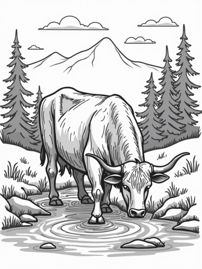 Coloring Fun with Highland Cows coloring book Download - Image 6