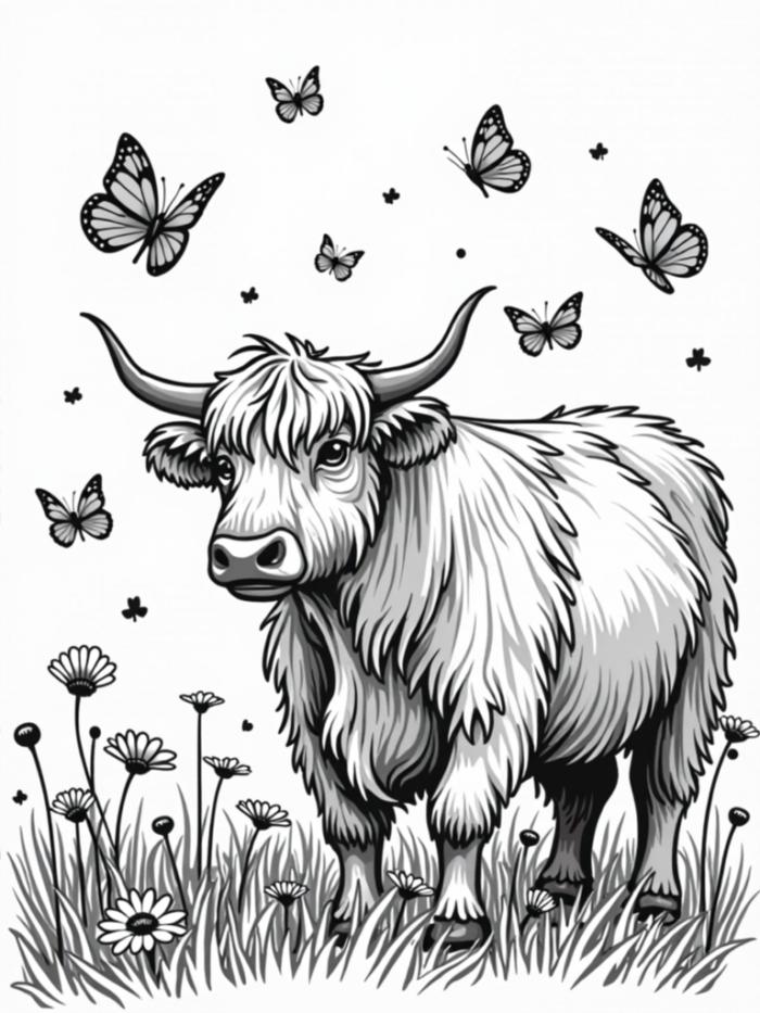 Coloring Fun with Highland Cows coloring book Download - Image 7