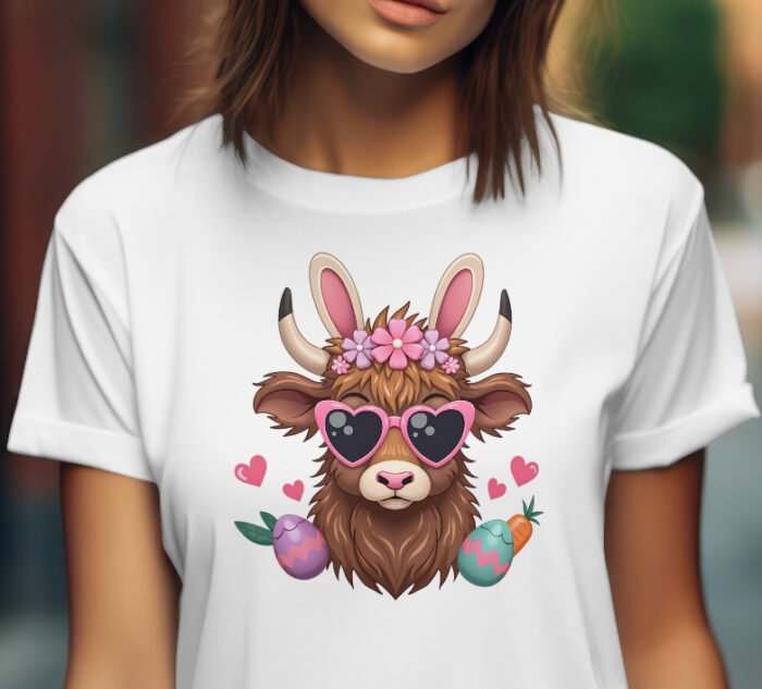 Highland cow Easter