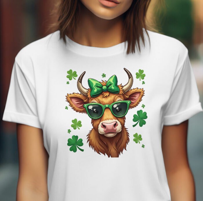 Highland Cow St. Patrick's Day