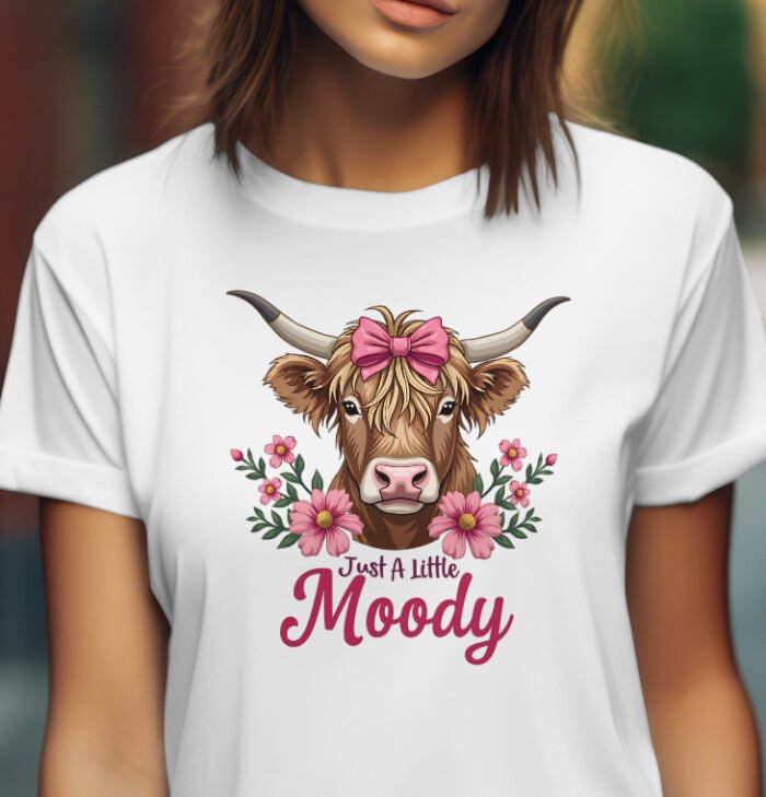 Just a little Moody Highland Cow