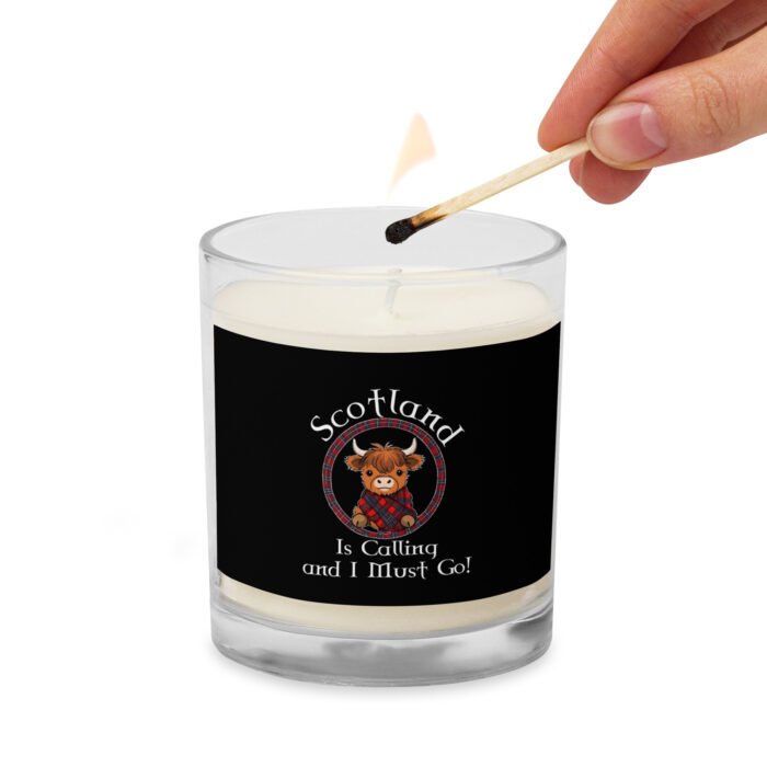 Scotland is calling and I must go! Glass jar soy wax candle - Image 2