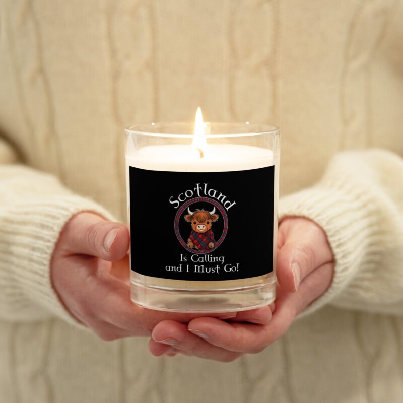 Scotland is calling and I must go! Glass jar soy wax candle