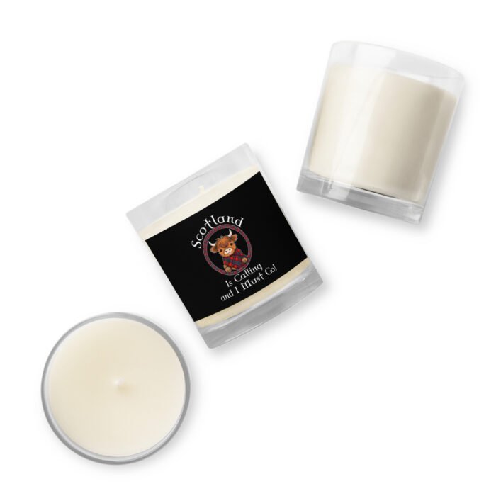 Scotland is calling and I must go! Glass jar soy wax candle - Image 3