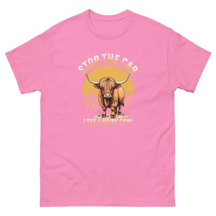 Stop the car I see a hairy cow! woman's classic tee - Image 11