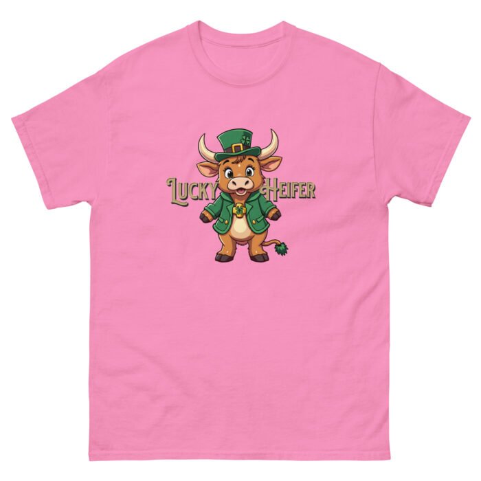 Lucky Heifer Highland Cow St. Patrick's Day. Unisex classic tee - Image 18