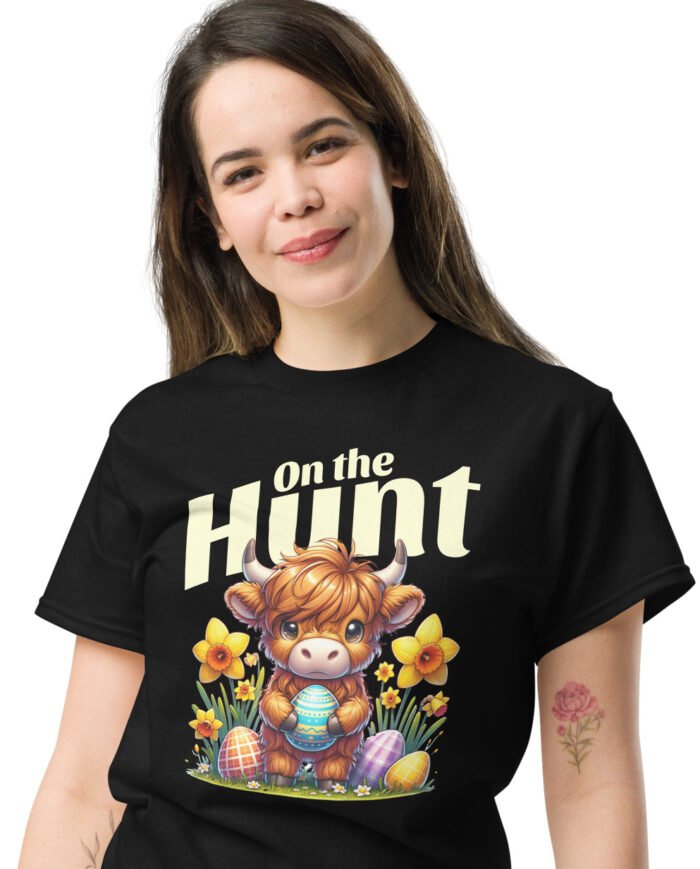 On The Hunt Easter Cow Unisex classic tee