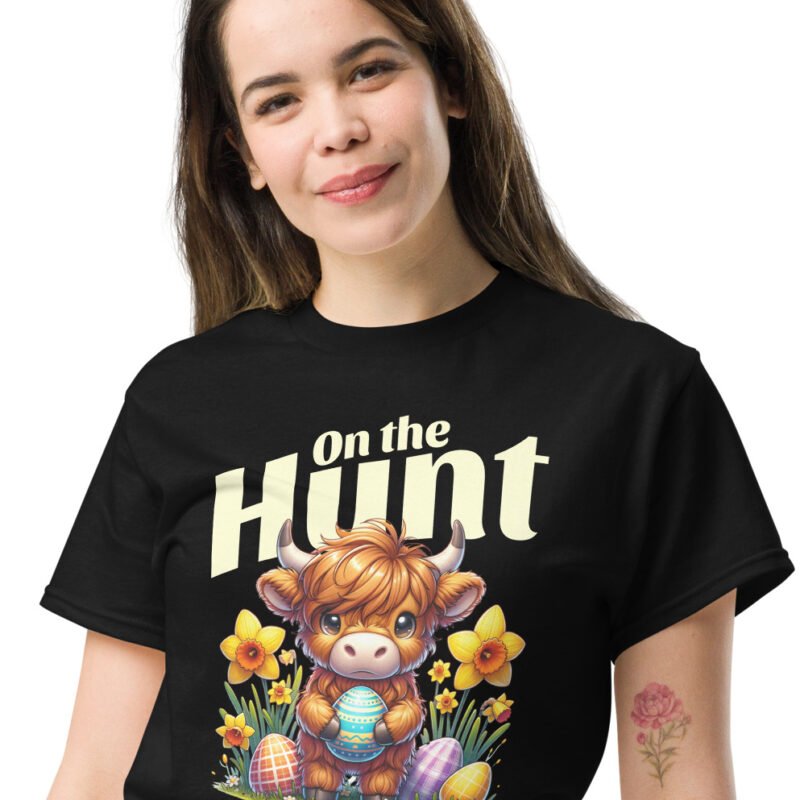 On The Hunt Easter Cow Unisex classic tee