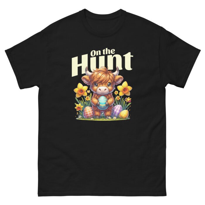 On The Hunt Easter Cow Unisex classic tee - Image 2