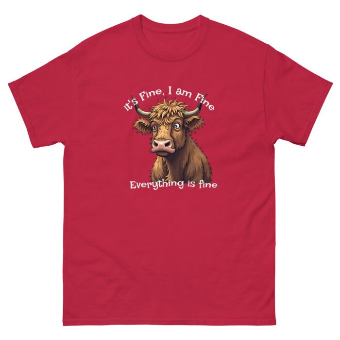 it's fine, I'm fine, everything is fine.  Men's classic tee - Image 7