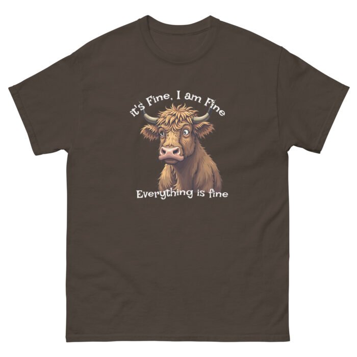 it's fine, I'm fine, everything is fine.  Men's classic tee - Image 6