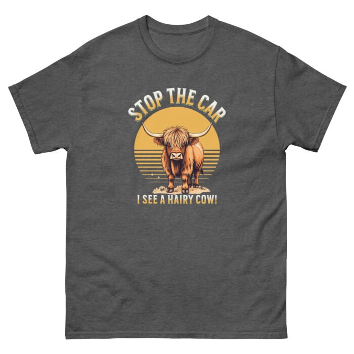 Stop the car I see a hairy cow! woman's classic tee - Image 9
