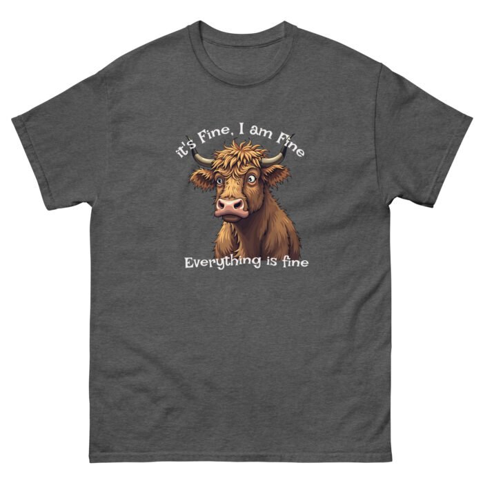 it's fine, I'm fine, everything is fine.  Men's classic tee - Image 8