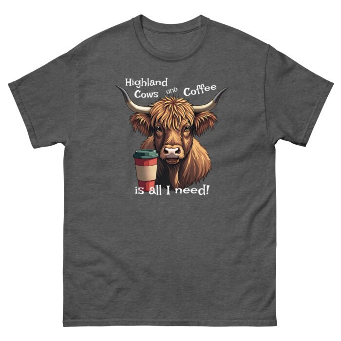 Highland Cows and Coffee is all I need! Woman's classic tee - Image 8