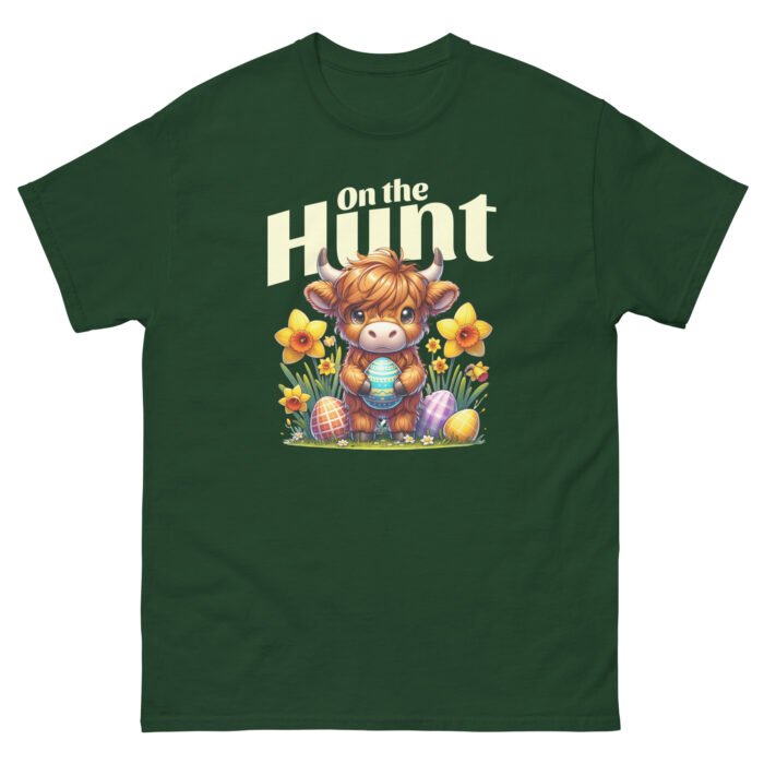On The Hunt Easter Cow Unisex classic tee - Image 5