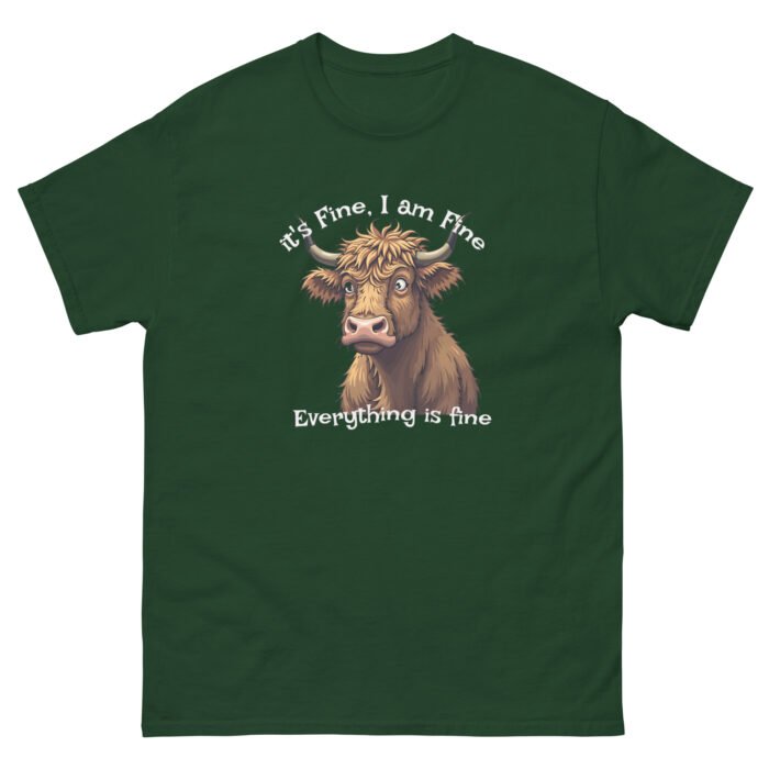 it's fine, I'm fine, everything is fine.  Men's classic tee - Image 5