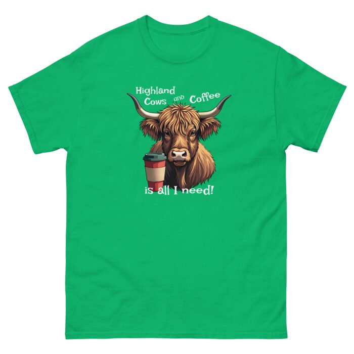 Highland cows and coffee is all I need. Men's classic tee - Image 9