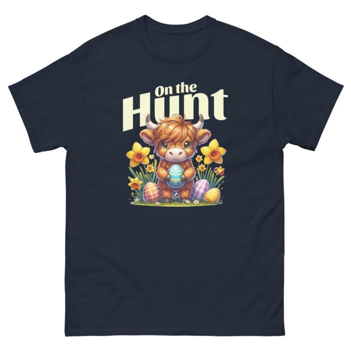 On The Hunt Easter Cow Unisex classic tee - Image 3
