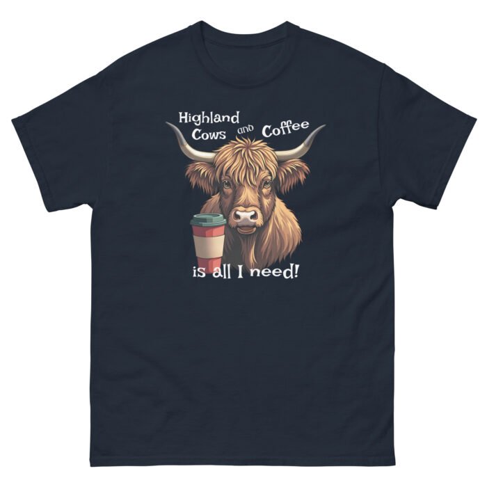 Highland Cows and Coffee is all I need! Woman's classic tee - Image 4