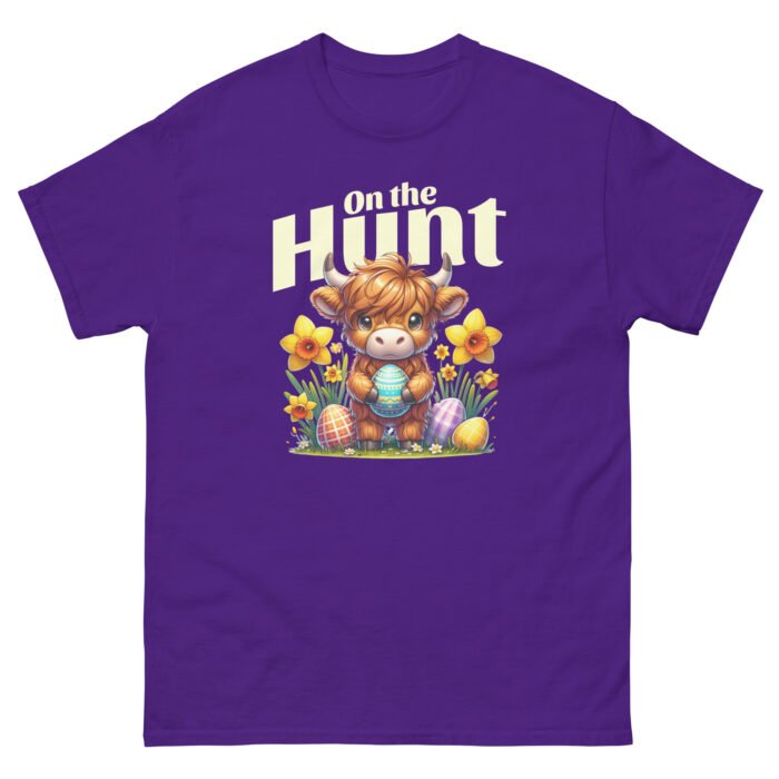 On The Hunt Easter Cow Unisex classic tee - Image 4