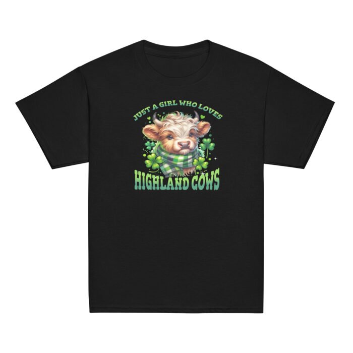 Just a Girl who loves Highland Cows. Youth classic tee - Image 3