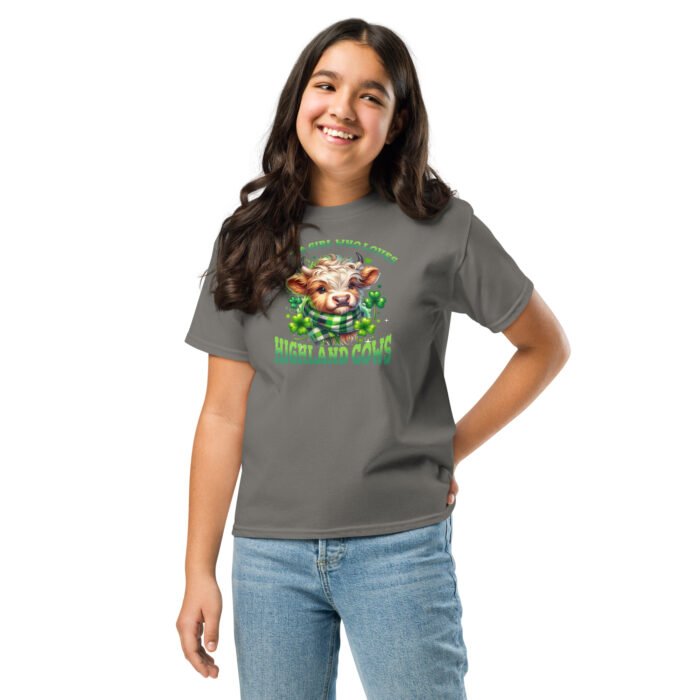 Just a Girl who loves Highland Cows. Youth classic tee - Image 7