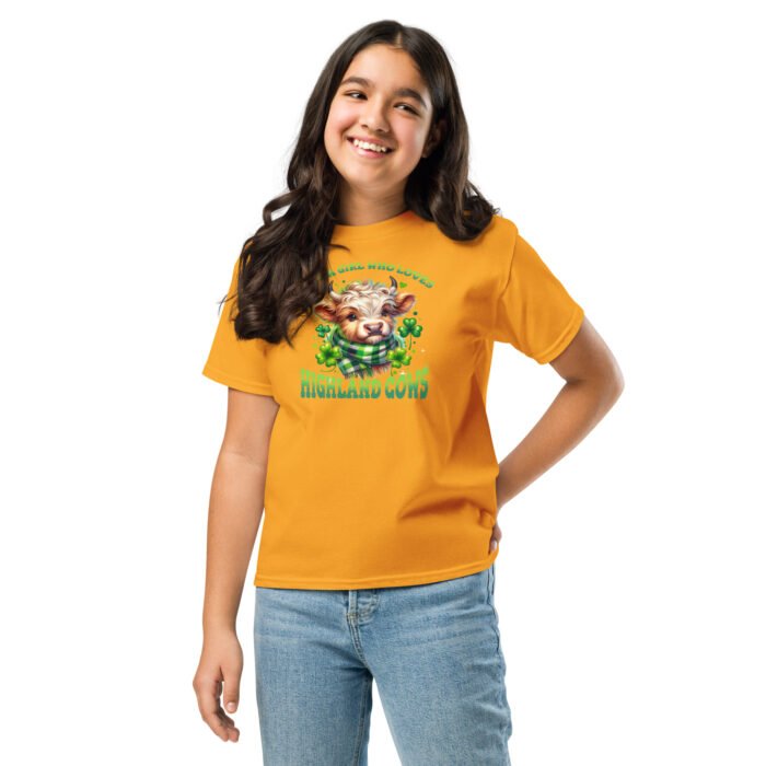 Just a Girl who loves Highland Cows. Youth classic tee - Image 9