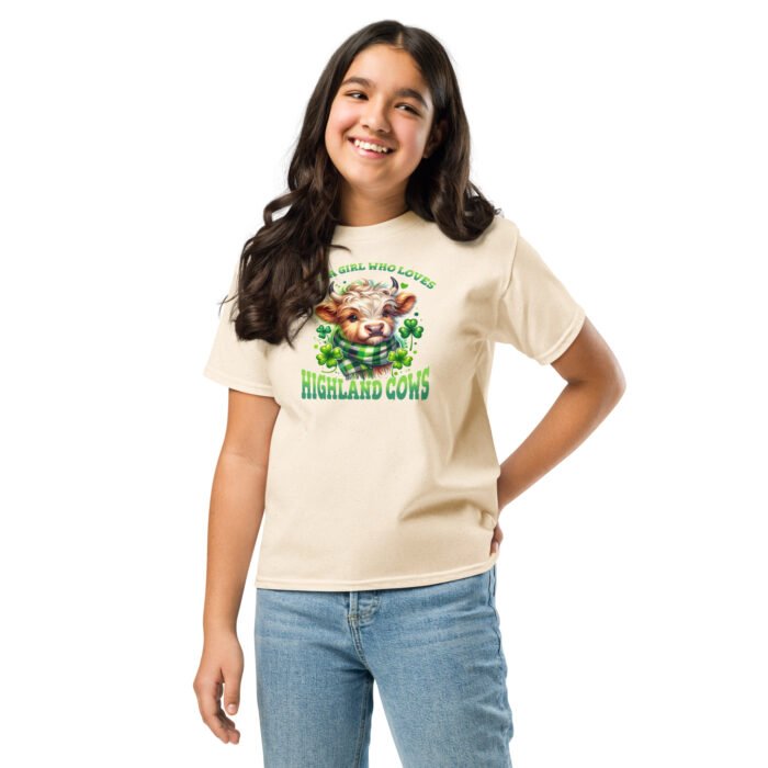 Just a Girl who loves Highland Cows. Youth classic tee - Image 11