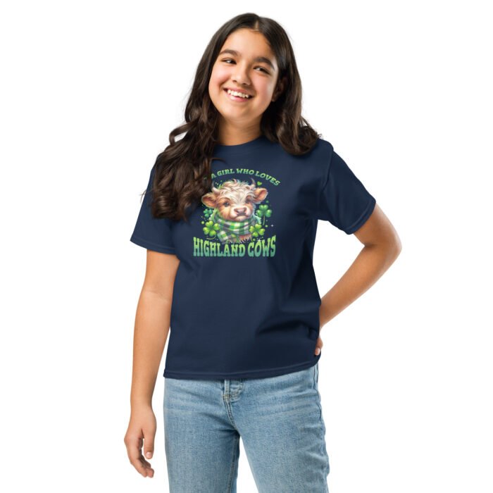 Just a Girl who loves Highland Cows. Youth classic tee - Image 4