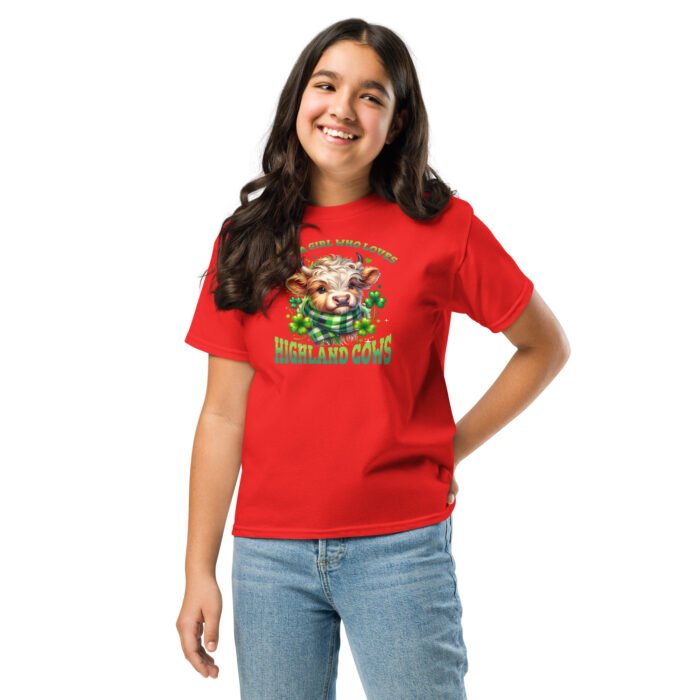 Just a Girl who loves Highland Cows. Youth classic tee - Image 5