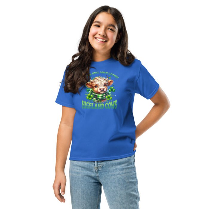 Just a Girl who loves Highland Cows. Youth classic tee - Image 6
