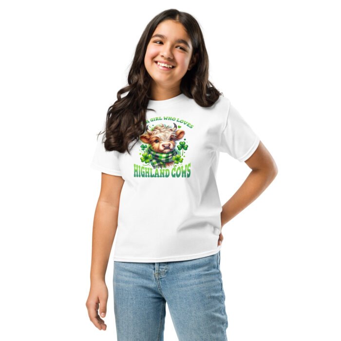 Just a Girl who loves Highland Cows. Youth classic tee - Image 12