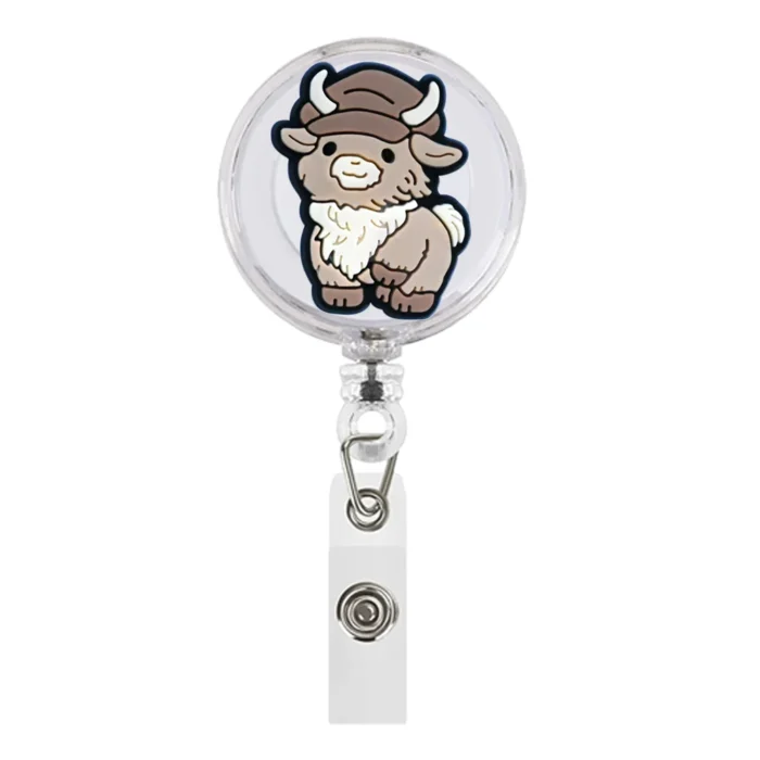 1Piece Highland Cow Badge Reel 27
