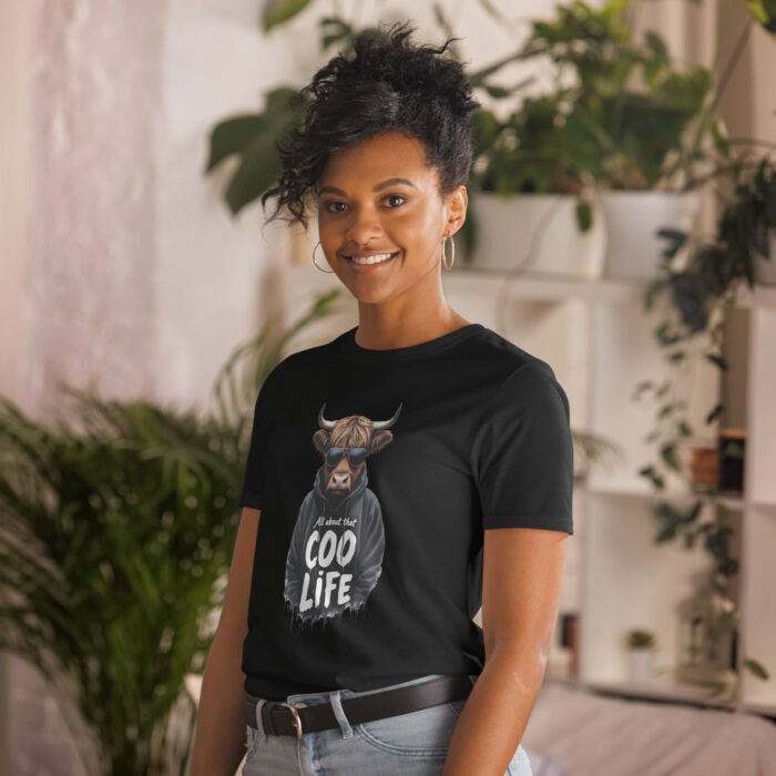 All about that Coo life, Highland Cow Short-Sleeve Unisex T-Shirt - Image 4