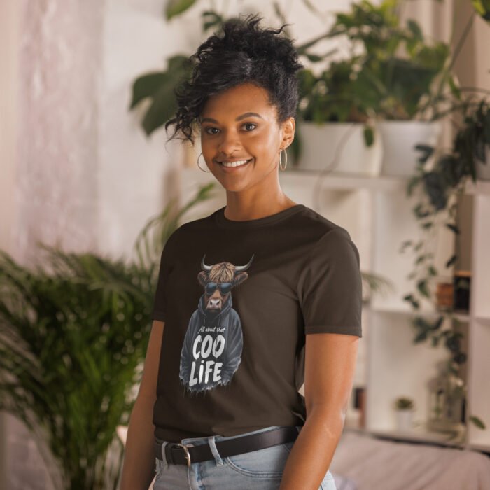 All about that Coo life, Highland Cow Short-Sleeve Unisex T-Shirt - Image 8