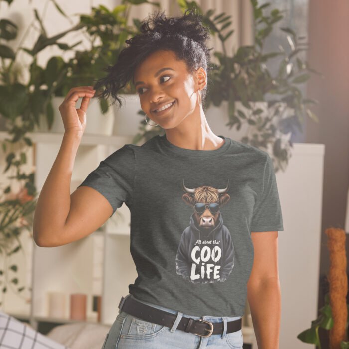 All about that Coo life, Highland Cow Short-Sleeve Unisex T-Shirt - Image 11